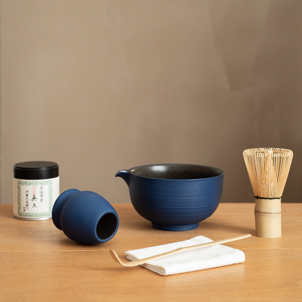 Shimmer Matcha Whisk Set(Cobalt Blue)