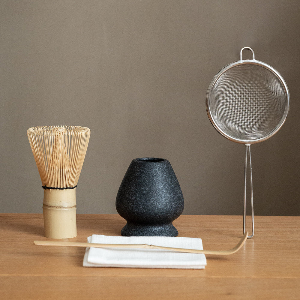 Temper Matcha set（Black Stone Glaze）