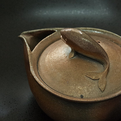 Wood-fired Whale Vase Teapot
