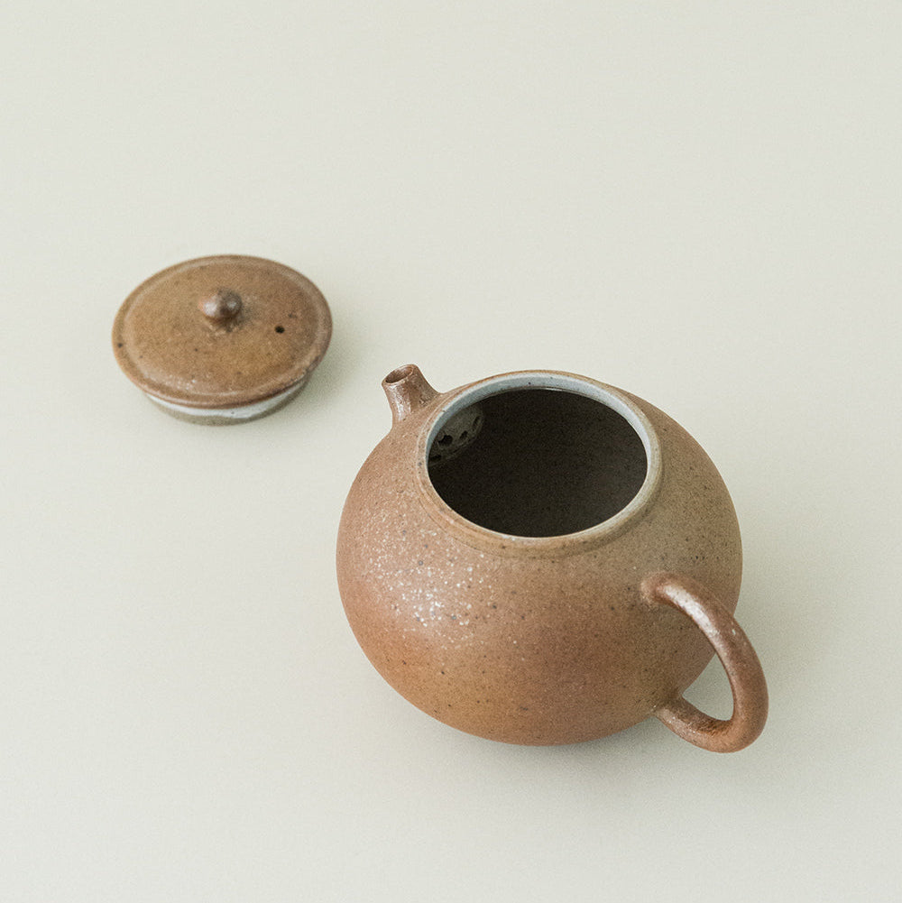 Wood-fired Ash-patterned Bao-yuan Teapot