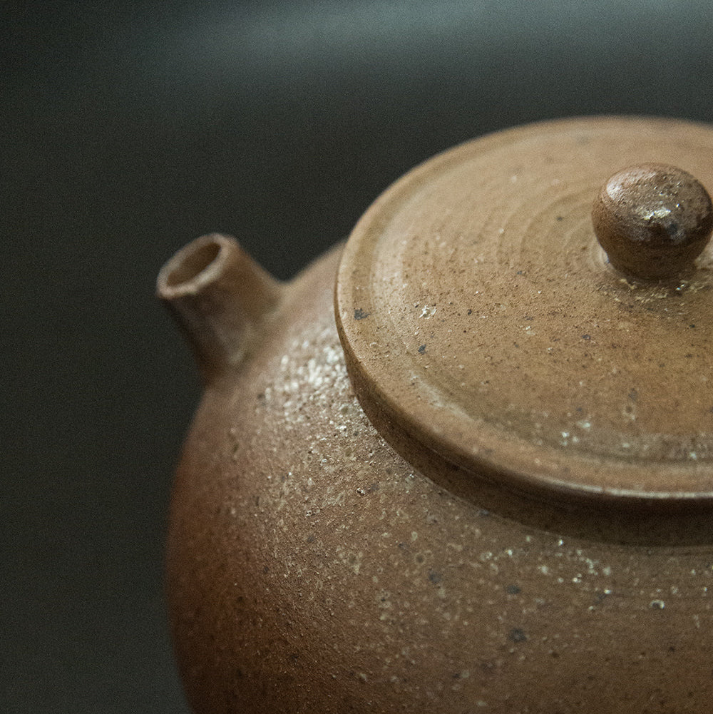 Wood-fired Ash-patterned Bao-yuan Teapot