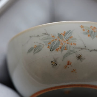 Tasse à thé en céramique bleu ciel Ru