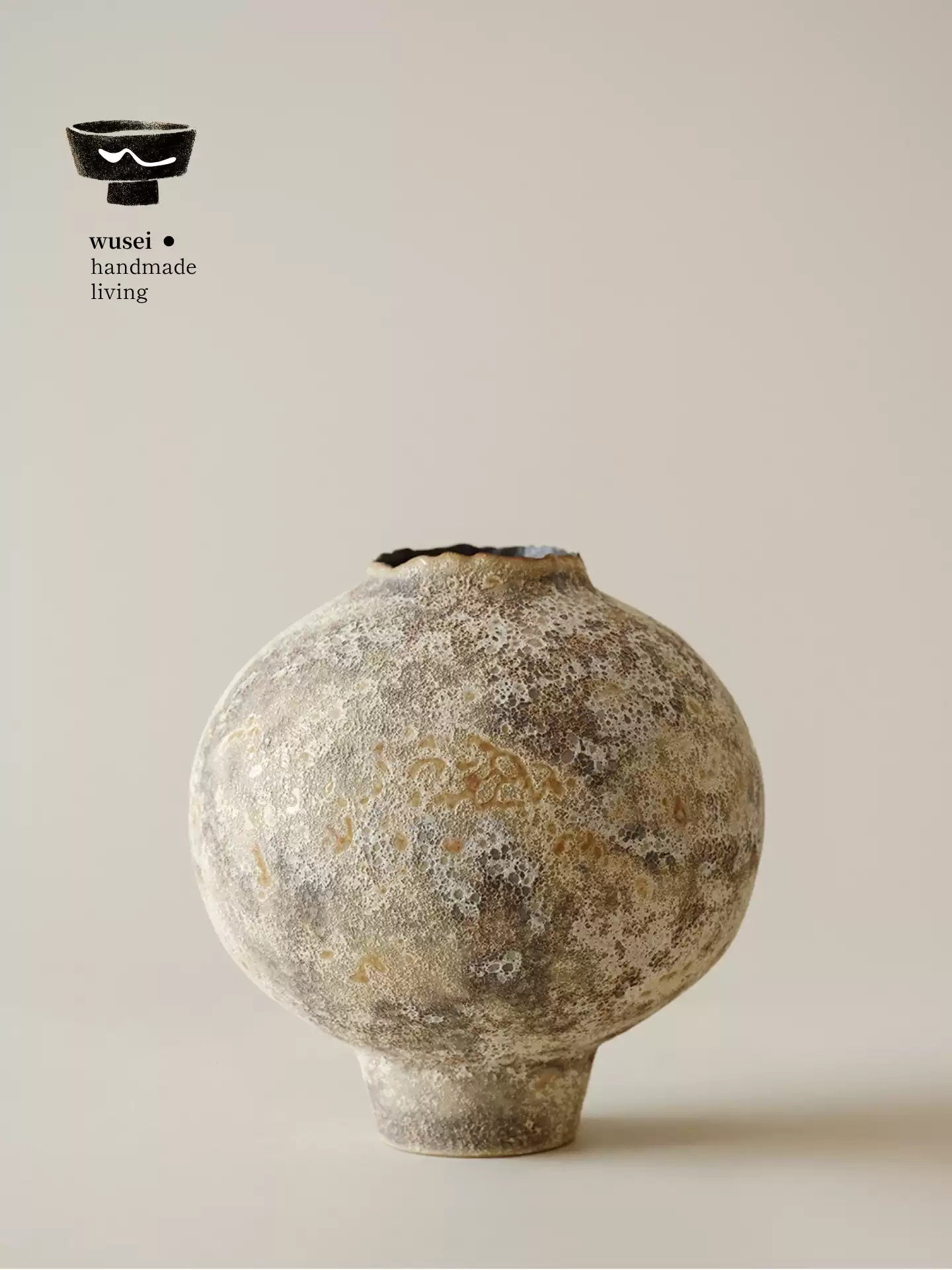 Wabi-Sabi Ceramic Vase | Handmade Porcelain Table Decor
