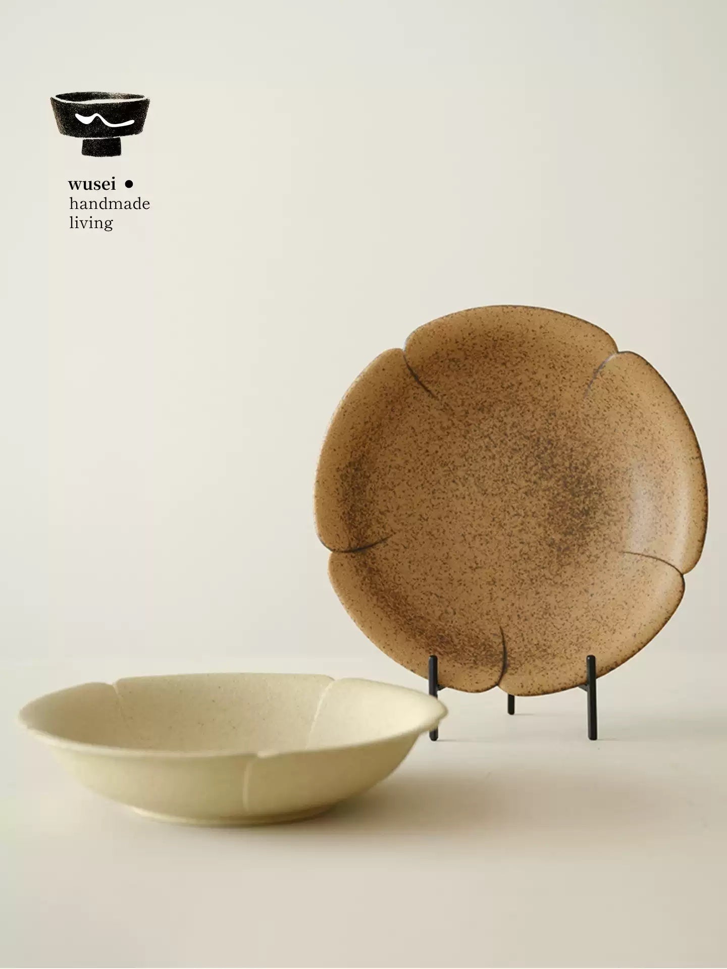 Peach Blossom Bowl | Oatmeal Caramel Kiln-Changed Ceramic