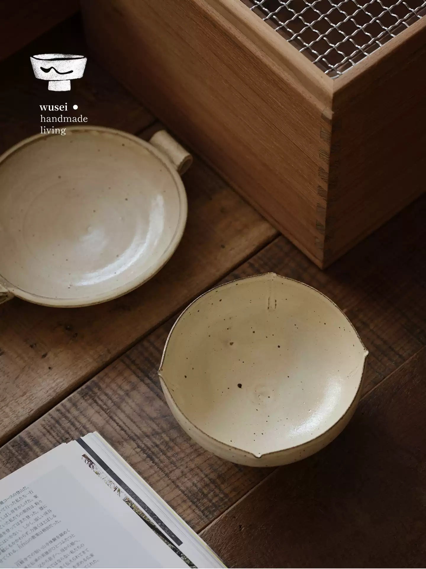 Handmade Stoneware Pedestal Plate with Wabi-Sabi Glaze