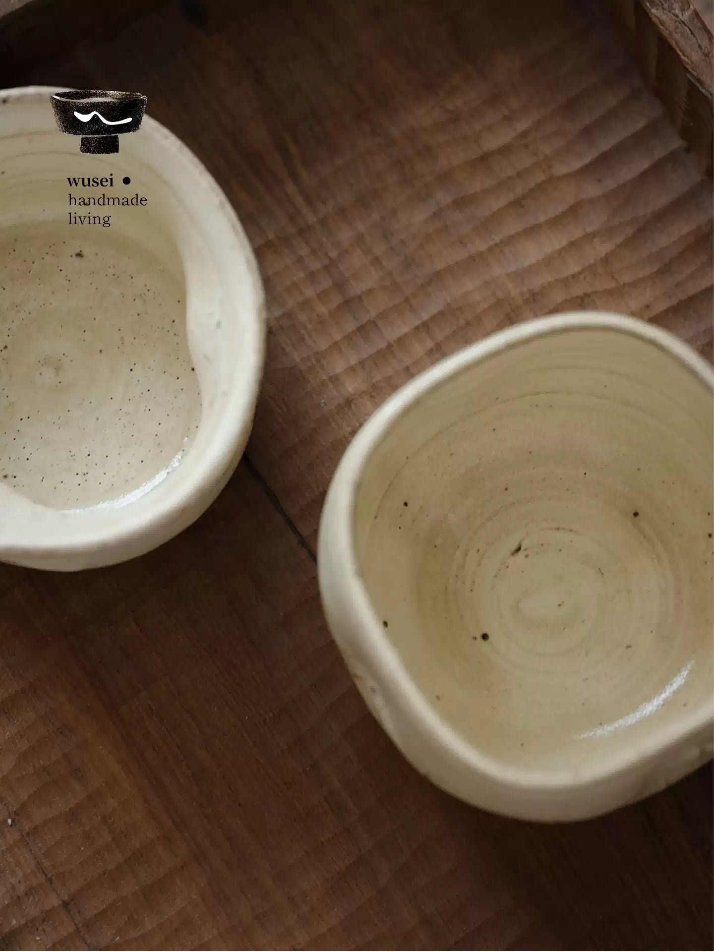 Handmade Hakeme Dimpled Tea Cup - Wabi-Sabi Rustic Pottery