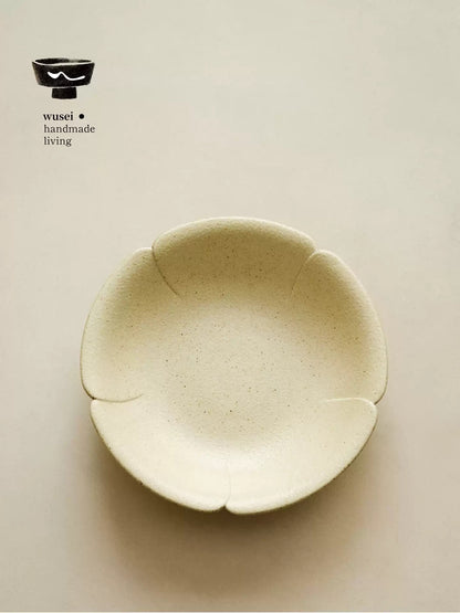Peach Blossom Bowl | Oatmeal Caramel Kiln-Changed Ceramic
