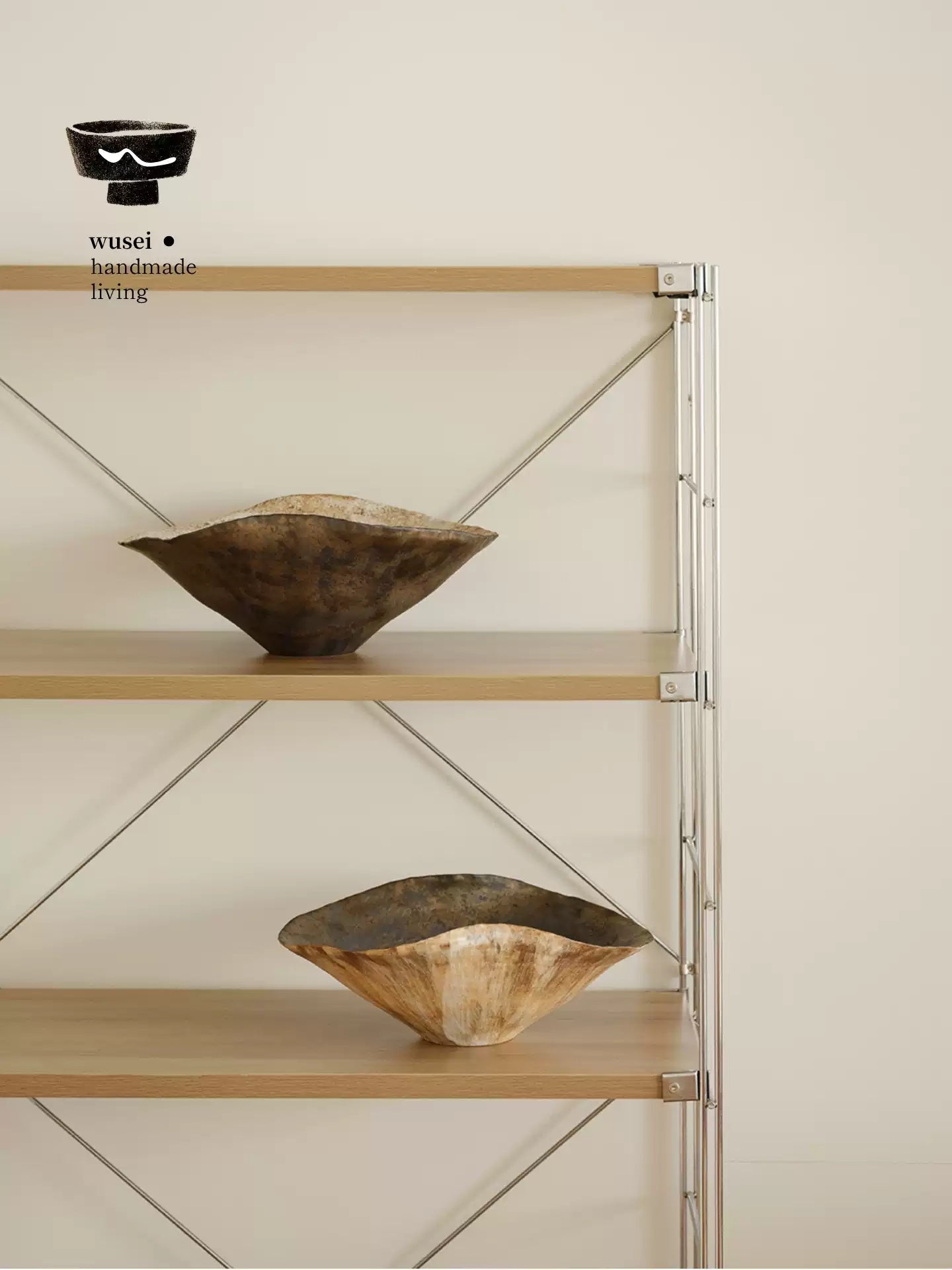Ceramic Lotus Leaf Planter with Wabi-Sabi Textured Finish