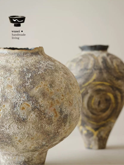 Wabi-Sabi Ceramic Vase | Handmade Porcelain Table Decor