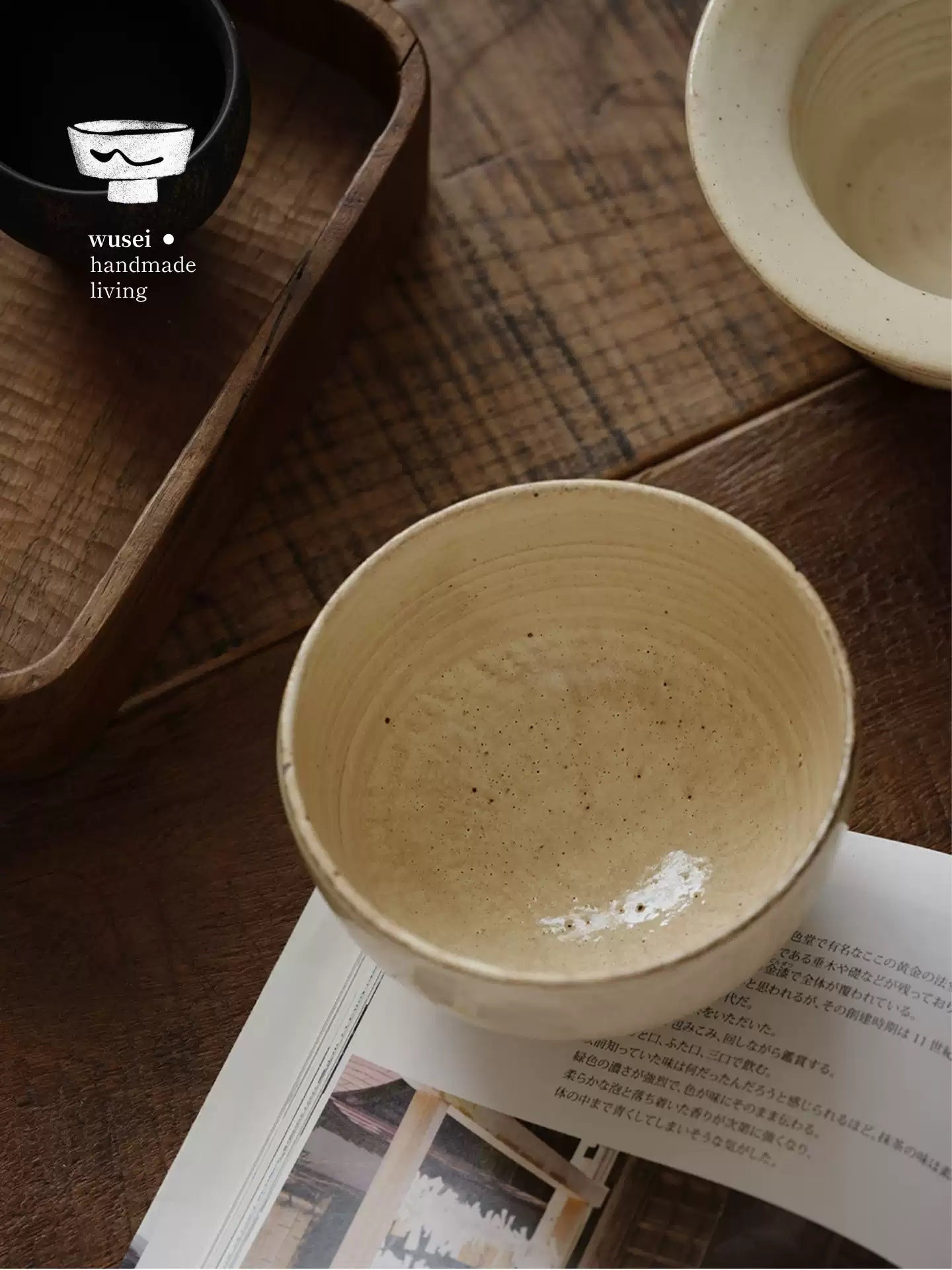 Handmade Hakeme Rice Bowl | Matte White Glaze, Ceramic