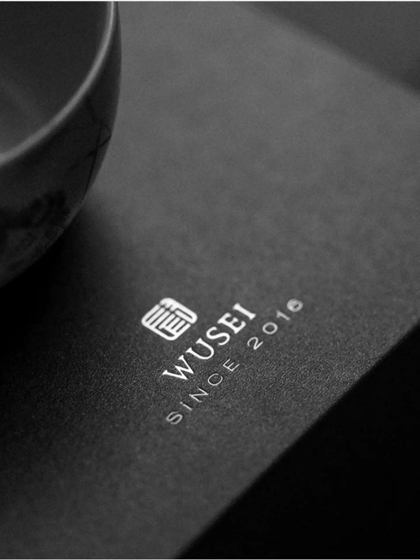 Sky-Blue Ru Ware Tea Cup, Hand-Painted Fish Motif