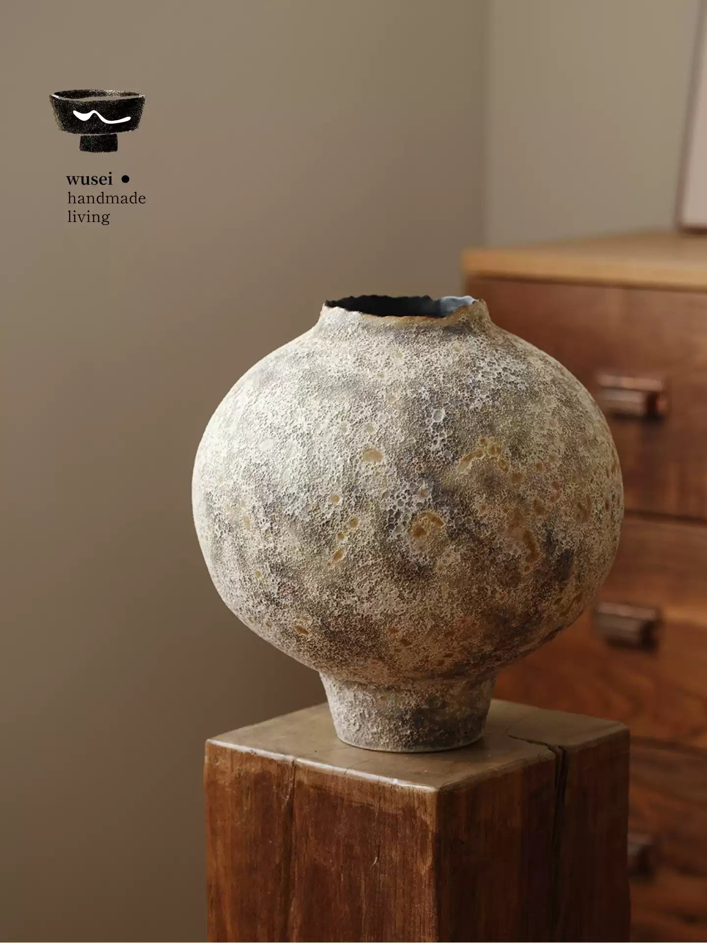 Wabi-Sabi Ceramic Vase | Handmade Porcelain Table Decor