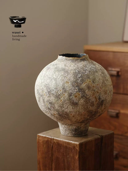 Wabi-Sabi Ceramic Vase | Handmade Porcelain Table Decor