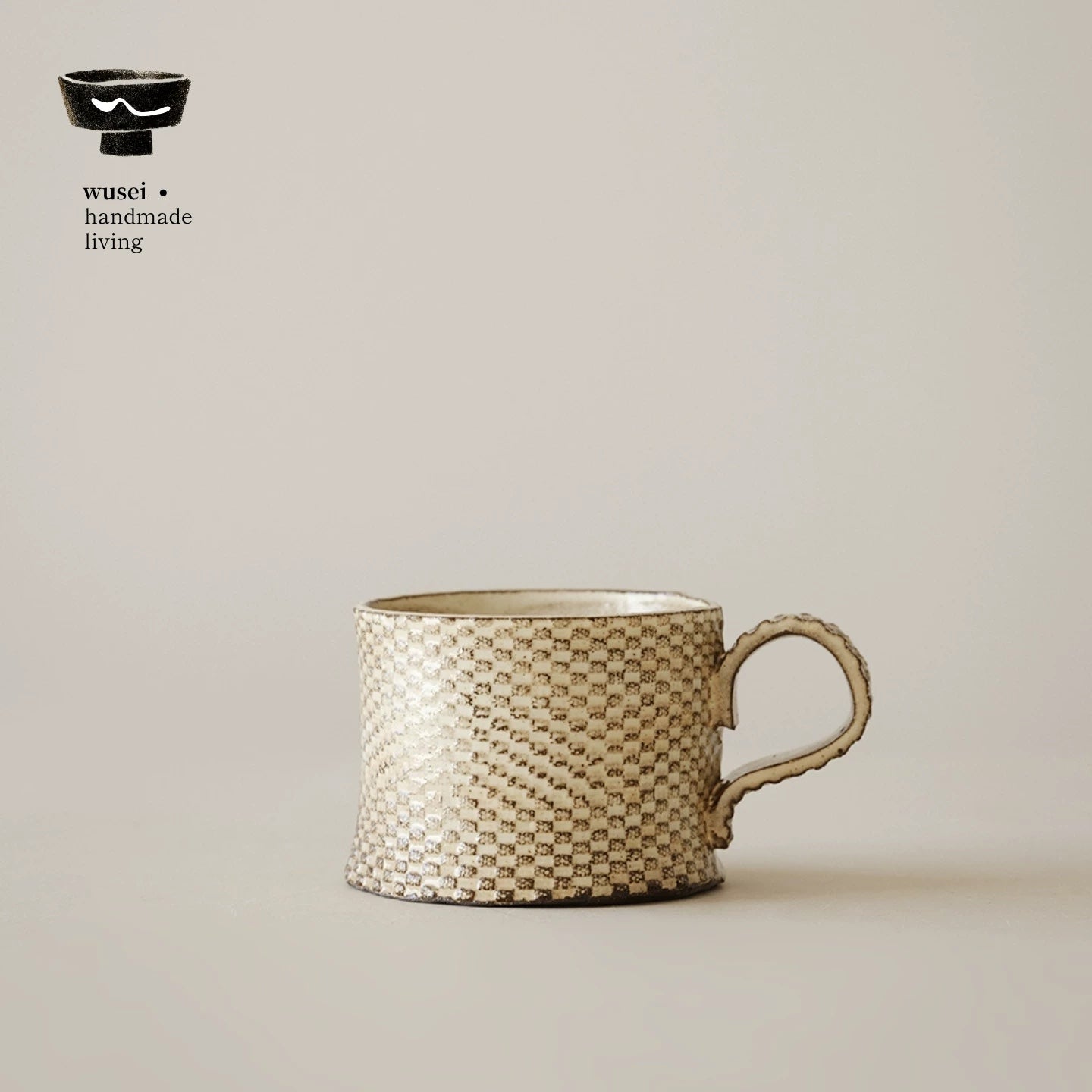 Handmade Speckled Ceramic Mug, Wabi-Sabi Textured Coffee Cup