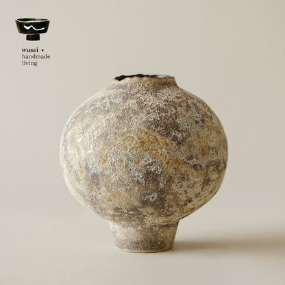Wabi-Sabi Ceramic Vase | Handmade Porcelain Table Decor