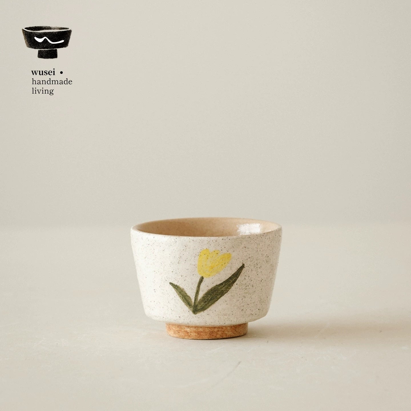 Hand-Painted Ceramic Tea Cup | Forest Floral Design