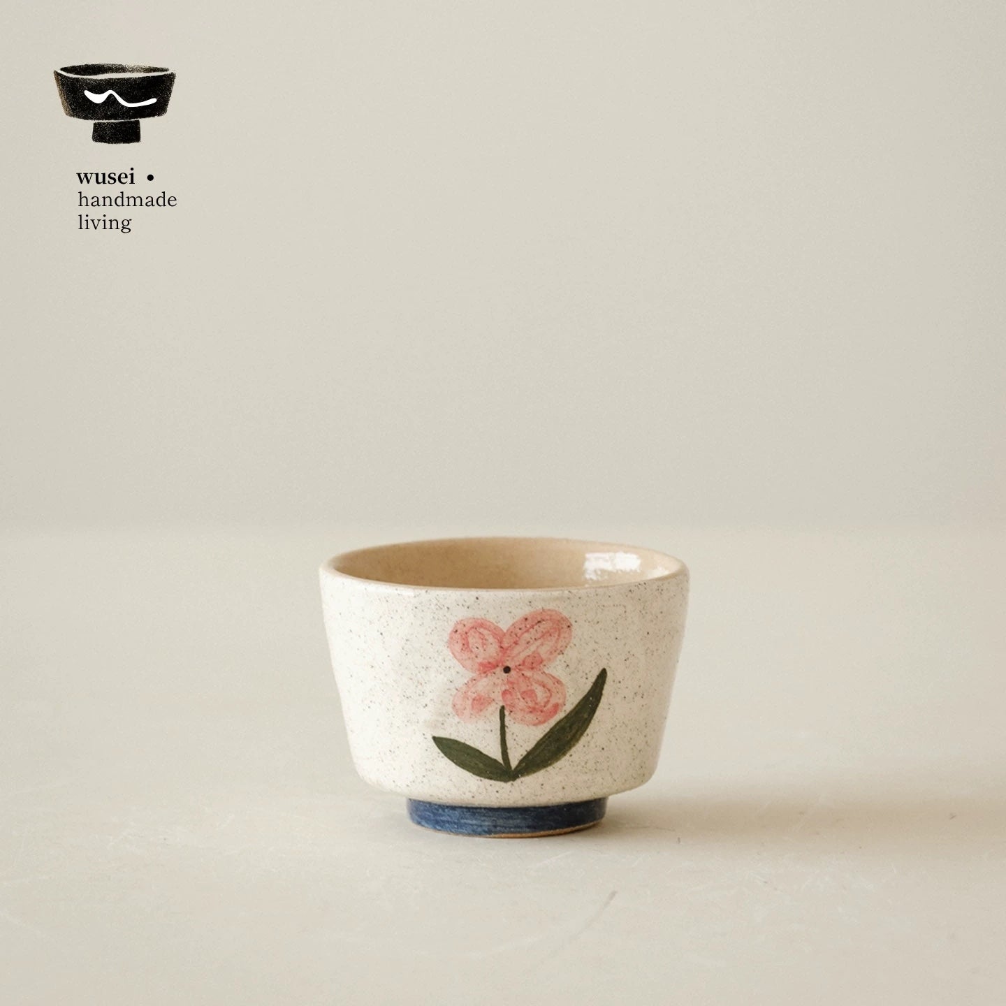 Hand-Painted Ceramic Tea Cup | Forest Floral Design