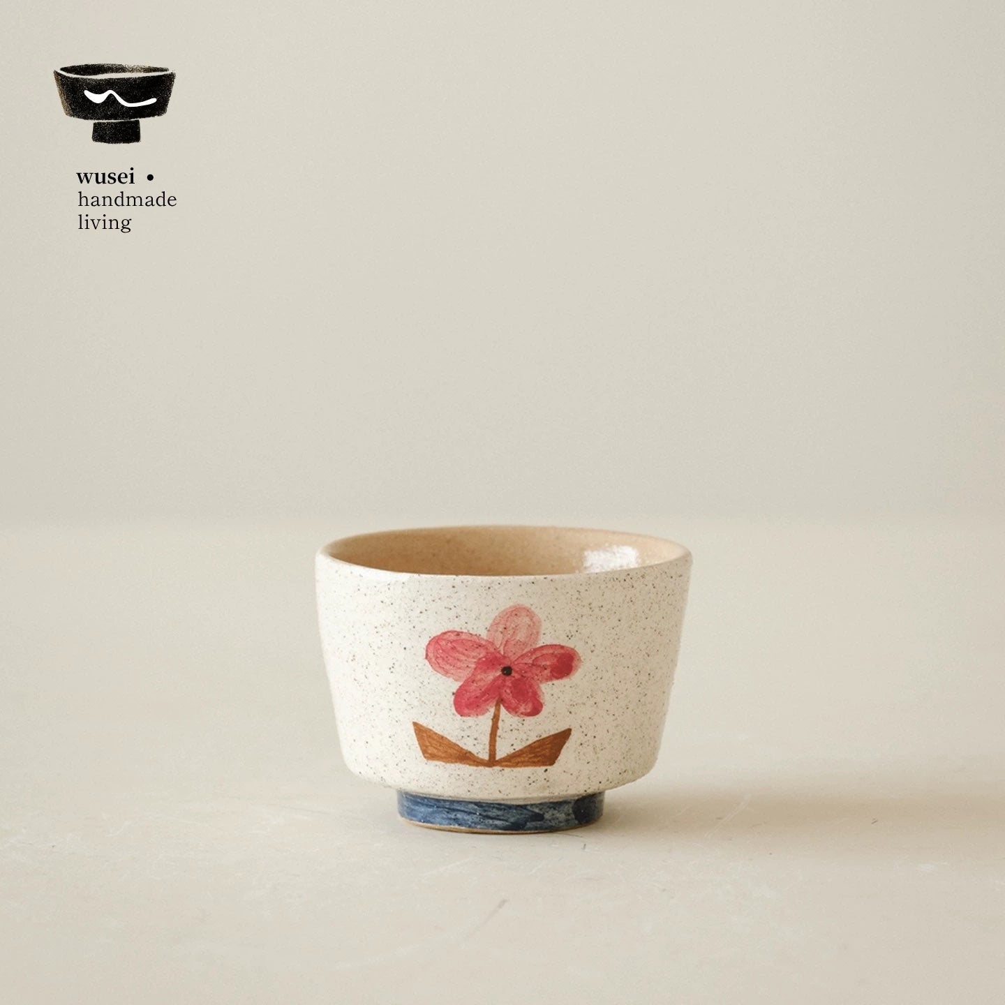 Hand-Painted Ceramic Tea Cup | Forest Floral Design