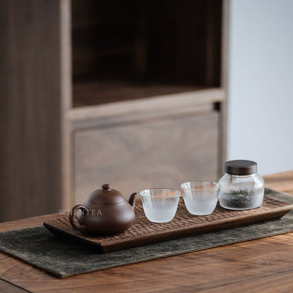 Théière Zi Sha en argile violette ancienne en forme de poire