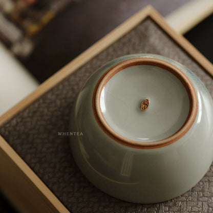 Tasse à thé en céramique bleu ciel Ru